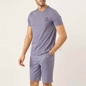ชุดเสื้อยืดและกางเกงขาสั้นผู้ชายทรงปกติ ผ้าฝ้าย/โพลีเอสเตอร์ ออกแบบเองได้ แขนสั้น สำหรับขายออนไลน์ - Product Image 3