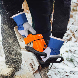 Guantes de Seguridad Al Nolan Enterprises, Alta Visibilidad, Reflectantes, Antideslizantes, Resistentes al Viento, para Deportes al Aire Libre, Trabajo, Unisex, Invierno, Cuero - Product Image 4