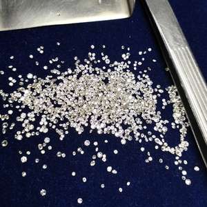 เพชรทรงกลมธรรมชาติแบบหลวม คุณภาพพรีเมียม เทียบเท่าความใสระดับ GH ขนาด 0.80 มม. ถึง 1.25 มม. คละสี สำหรับทำเครื่องประดับหรูหรา ขายส่ง - Product Image 1