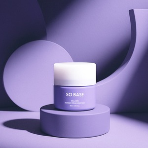 [ECOSMEC] SO BASE Masque Crème au Collagène Sans Rinçage avec Contenant Distributeur Fraîcheur – Hydratant Visage en Crème - Product Image 3
