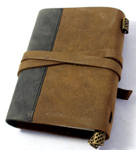 Hermoso Cuaderno de Papel Kraft Cosido con Panel Marrón, Cuaderno de Cuero de Alta Calidad con Tapa Blanda, Suministros de Oficina, Cuadernos Negros y Marrones - Product Image 5