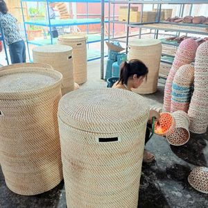 Round <b>Placemat</b> Handmade Natural Woven <b>Table</b> Mat Eco Friendly <b>Dining</b> <b>Table</b> Decor for Kitchen Restaurant Hotel Wholesale - Product Image 2