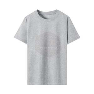 T-shirts Homme Oversize à Manches Courtes en Coton Respirant Coupe Décontractée Brodé Séchage Rapide Style Urbain Décontracté - Product Image 5