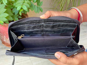 กระเป๋าคลัทช์งานแกะสลักด้วยมือเคสโทรศัพท์กระเป๋าสตางค์สีเหลืองลายดอกไม้ดวงอาทิตย์มีสไตล์สำหรับผู้หญิงกระเป๋าสตางค์หนังแบบตะวันตกอเนกประสงค์ - Product Image 6