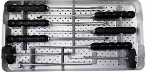 Juego de Instrumentos Manuales de Alta Calidad para Caja Lumbar PLIF PEEK de Acero Inoxidable de Surgiright Instruments - Product Image 3