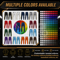Pantalon de sport unisexe personnalisé en polyester 280g, imprimé par sublimation, respirant, coupe ajustée, toutes saisons, pour adulte, OEM, antibactérien, avec braguette zippée