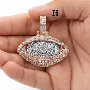 Colgante de Ojo Turco en Oro Rosa Hecho a Mano con Diamantes Cultivados en Laboratorio, Joyería Fina Personalizada para Venta al Por Mayor - Product Image 3