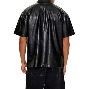 Chemises en cuir pour hommes, style classique avec finition douce, idéales pour le quotidien, les fêtes et les tenues décontractées - Product Image 5