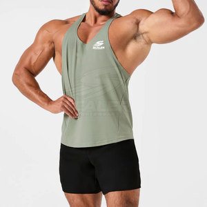 Lightweight Breathable Quick-Dry Polyester/Cotton <b>Men</b> Gym <b>Singlet</b> Loose Fit Sleeveless Shirt <b>for</b> Cardio Training Running Workout - Product Image 2
