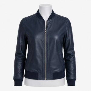 Chaqueta de Cuero Premium para Mujer, Transpirable, Ecológica, Material Suave, Diseño Elegante, Costuras Duraderas, Corte Moderno, Casual para Uso Diario - Product Image 1