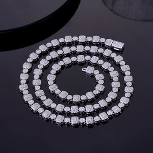 Lab Grown <b>Diamond</b> Tennis Necklace Micro Pave Set Round Brilliant Cut Iced Out Luxury Unique <b>Diamond</b> <b>Jewelry</b> - Product Image 5