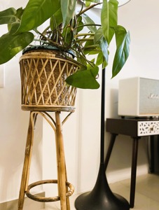 Tall Rattan Planter <b>Stand</b> For Indoor Plants Home Corner Balcony Garden Decorative Flower <b>Pot</b> Holder Boho Floor Decor From India - Product Image 5