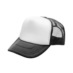 Casquette Trucker en Maille Grise et Blanche avec Logo Personnalisé, Casquette Snapback 5 Panneaux en Mousse de Haute Qualité pour Événements Promotionnels et Vêtements de Marque - Product Image 4