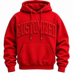Sudadera con Capucha y Logotipo Personalizado en Relieve para Hombre, Sudaderas con Bordado Personalizado, Sudaderas y Hoodies para Hombre - Product Image 1