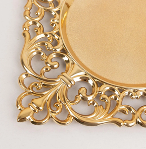 ถาดเสิร์ฟอาหารทรงสี่เหลี่ยมสีทองหรูหราสำหรับร้านอาหารและโรงแรม - Product Image 4