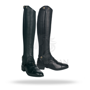 Horse Riding <b>Half</b> <b>Chaps</b> Customized Equestrian Leather <b>Chaps</b> for Training Riding and Competition Use - Product Image 3