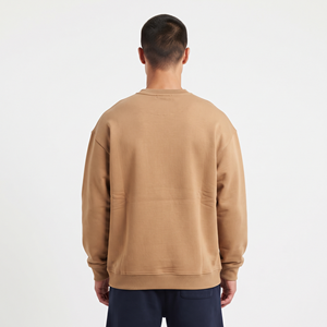 Sweat-shirt à col rond surdimensionné confortable pour homme, en coton doux, décontracté, à manches longues, pour homme - Product Image 2