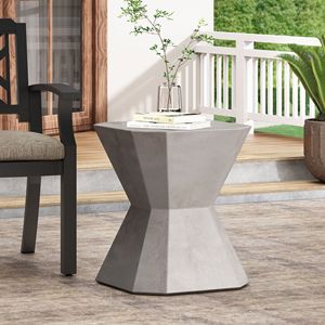 Lightweight <b>Outdoor</b> Concrete <b>Side</b> <b>Table</b> for <b>Outdoor</b> Living - Product Image 3
