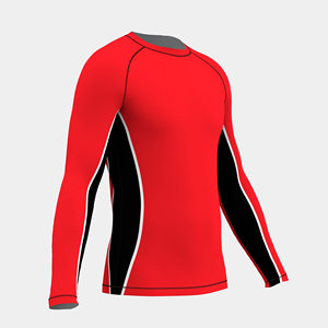 Men's Long Sleeve Rash Guard Swim Shirt UV Sun Protection Performance <b>Surfing</b> Top USA Europe Wholesale Beach Wear Top - Product Image 5
