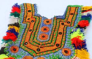 Vintage Kuchi Banjara cuello yugo parche bordado tradicional apliques parche - Product Image 4