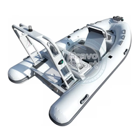Bateau pneumatique semi-rigide (RIB) Orca Hypalon 360 de 12 pieds à coque en aluminium haute vitesse pour la dérive - Offre Spéciale