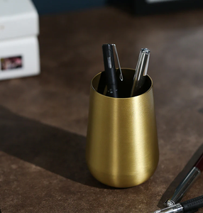 Newly Crafts Brass Pen holder Beautiful Design Teachers Day Gifts Crafts For Table <b>Desk</b> Decor & Storage Pen Pencil holder - Product Image 3