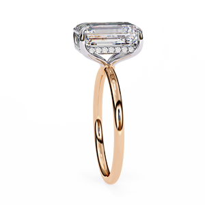 Anillo de compromiso de oro amarillo de 14 quilates con diamante de corte radiante de 2.5 quilates, certificado por IGI, diamante cultivado en laboratorio, regalos de aniversario y boda, diseñado por un diseñador de moda. - Product Image 5