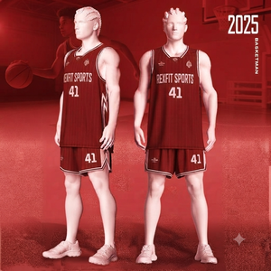 ชุดบาสเก็ตบอล BASKETMAN Rexfit Sports แบบสั่งทำพิเศษ ลายพิมพ์แบบ Sublimated เสื้อแขนกุดสำหรับผู้ชาย ใส่ได้ทุกฤดู ระบายอากาศได้ดี ผลิตจากโพลีเอสเตอร์ - Product Image 6