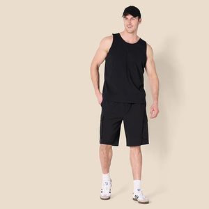 Men's Solid Color Knitted Sleeveless Tank Top O-Neck Casual Muscle <b>Vest</b> Plus Size Breathable - Product Image 5