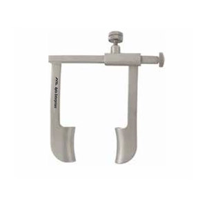 Spéculum ophtalmique chirurgical en acier inoxydable de haute qualité, à vis de blocage, manuel, grande taille, lame de 15 mm, 4,5 cm de longueur totale - Product Image 2