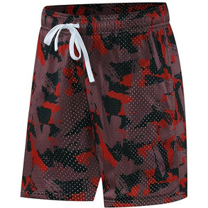 กางเกงขาสั้นผู้ชายผ้าแคนวาสพิมพ์ลายดิจิตอลกันลมเอวกลางมีเชือกผูก แห้งเร็ว ระบายอากาศดี เหมาะสำหรับใส่ไปชายหาด สั่งทำโลโก้ได้ MOQ ต่ำ ขายดี 100% - Product Image 4