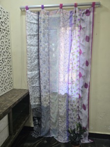 Handmade Boho Indian Patchwork Rope Sheer <b>Curtains</b> Vintage Hippie Farmhouse Style Lightweight Customizable Color Design Made - Product Image 1