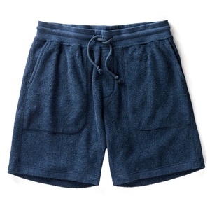 Shorts Bermuda en Coton Bleu Marine pour Homme, Taille Mi-Haute avec Cordon de Serrage, Décontracté avec Poches, Tissu Tricoté Respirant - Product Image 1