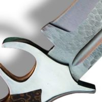 Couteaux Bowie Artisanaux à Lame Fixe et Manche Ergonomique en Bois pour le Camping en Plein Air, la Randonnée et la Collection Quotidienne