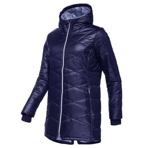 Veste longue matelassée pour femme, design personnalisé, respirante, avec capuche et fermeture éclair, imperméable pour l'hiver - Product Image 6