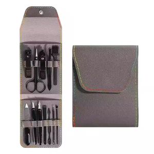 Latest 2026 Luxury <b>Nail</b> Grooming <b>Kit</b> 12 in 1 Manicure Pedicure Tools Portable Steel Beauty Set - Product Image 1
