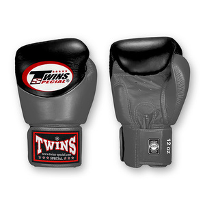Gants de boxe noirs et dorés en cuir de vache véritable faits à la main, respirants, pour le Muay Thai, les arts martiaux et l'entraînement MMA - Product Image 2