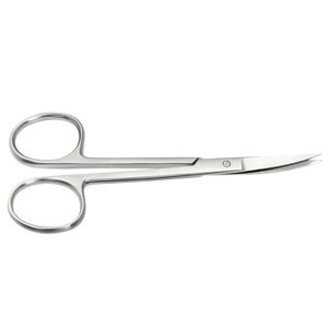 Tijeras Curvas para Láminas Dentales, de Acero Inoxidable, Longitud 110mm, Instrumento Dental de Precisión para Cortar Láminas Dentales y Materiales de Laboratorio - Product Image 3