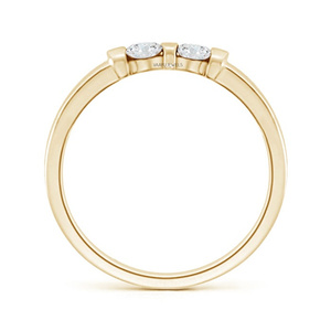 Anillo de Diamantes Chapado en Rodio y Oro Amarillo para Mujer, Corte Brillante, Joyería para Compromiso, Boda o Fiesta, Oro de 10K, 14K, 18K, Plata 925, 935 - Product Image 4