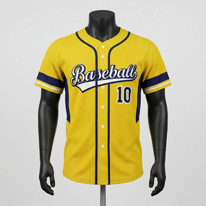 High Performance Short Sleeve Printed <b>Baseball</b> <b>Jersey</b> Moisture Wicking Custom Embroidered Logo Team Sportswear <b>Bulk</b> - Product Image 1