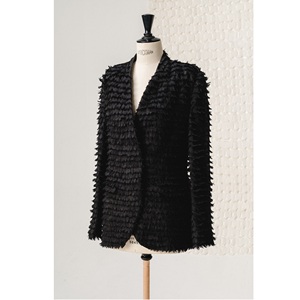 Ready To Ship Women Office <b>Blazer</b> Suit SOLVIRE TEXTURE <b>BLAZER</b> ODM Premium Linen Handcrafted Frayed Women's <b>Blazer</b> <b>Set</b> - Product Image 1