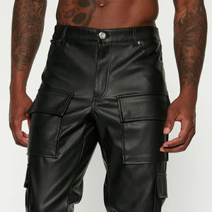 Pantalones de Cuero para Hombre al por Mayor, Diseño de Fábrica, Venta Caliente, Precio de Mayoreo, Ropa de Exterior - Product Image 2