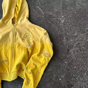 Blouson zippé haut de gamme personnalisé pour homme, séchage rapide, respirant, grande taille, style rétro urbain, avec broderie appliquée, devant pur - Product Image 4