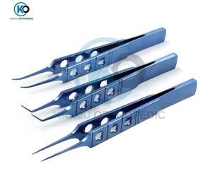 Pinces de précision en titane de qualité supérieure, durables, pour micro-chirurgie, instrument médical/dentaire, usage hospitalier, droites et courbées - Product Image 1