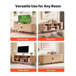 Mobile TV Boho con Centro Intrattenimento, Consolle Multimediale Regolabile con Spazio di Archiviazione, Fino a 58 Pollici, Capacità di Carico 350 Libbre - Product Image 6