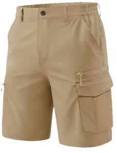 Men's 9 Inch Solid <b>Cargo</b> Shorts Quick Dry Lightweight Breathable Outdoor <b>Work</b> Fishing Formal with 7 Pockets Custom OEM Wholesale - Product Image 5