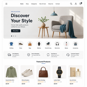 Plataforma avanzada de desarrollo de sitios web de comercio electrónico y aplicaciones móviles para tiendas en línea, comercios minoristas y negocios de mercado. - Product Image 4