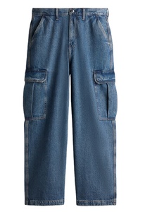 กางเกงยีนส์ทรงถุงผ้าสีดำสำหรับผู้ชายสีดำแบบ100% ผ้าเดนิมแบบยืดได้ดีไซน์ใหม่ขายดี - Product Image 5