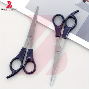 Tijeras de Peluquería Profesionales de Acero Inoxidable con Mango de Plástico Duradero, Suministro OEM, el Mejor Producto - Product Image 3