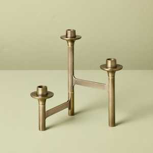 เชิงเทียนเงินและทองห้าแขนสำหรับตกแต่งบ้าน - Product Image 2
